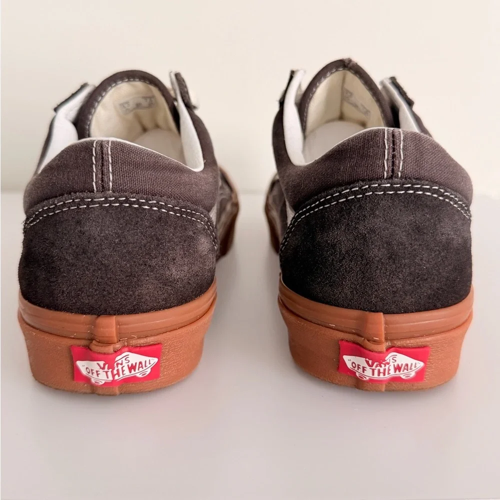 Vans Old Skool Brown and Cream Sneakers - Picture 3 of 5